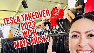 Maye Musk at Tesla Takeover 2023! (Also @ItsKimJava @MunroLive and Aptera)