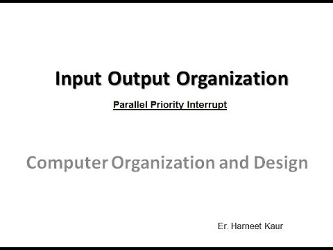 Input Output Organization (Part-6) - Parallel Priority Interrupt