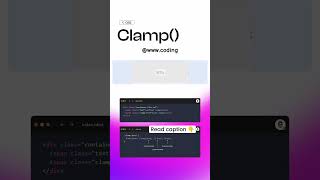 CSS Clamp Function #coding #cssanimation #cssproperty