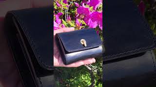 オコシ金具ミニ財布のちょっとした紹介　#shorts　#leathercraft 　#財布　#財布紹介　#ミニ財布　#革小物