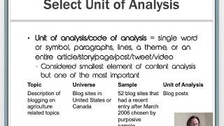 Quantitative Content Analysis in Mass Communication and Journalism