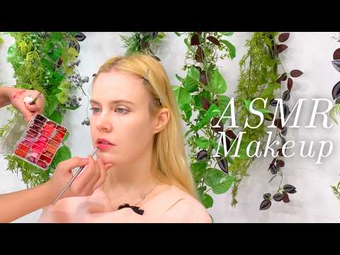 ASMR Cute JAPANESE Style Makeup in TOKYO 🇯🇵 (Unintentional ASMR)