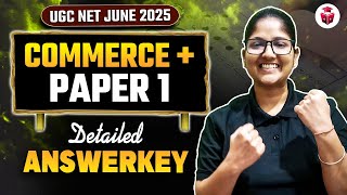 UGC NET Commerce Answer Key 2025 | UGC NET Commerce & Paper 1 Detailed Answer Key | Ayushi Mam