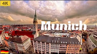 Munich Germany🇩🇪|4K Marienplatz walking Tour |Munich city night｜慕尼黑瑪麗恩廣場｜步行慕尼黑城市