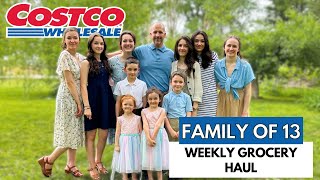 SHOPPING WITH 10 KIDS! MASSIVE GROCERY COSTCO HAUL! FAMILY OF 13! "WE GOT KICKED OUT?"