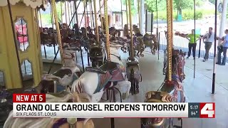 Grand Ole Carousel reopening at Six Flags