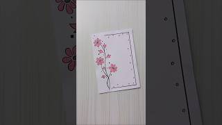 Pink Dotted Flower Border | Cute Notebook Idea/Border design/Project/Priyanka Gunwal #shorts #design