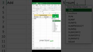 💻👨‍💻How to Add in Excel #excel #exceltips #datamanagement #exceltutorial #microsoftexcel #shorts