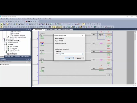 Control inverter LS iG5A with PLC XBCU via Modbus RTU/Cnet