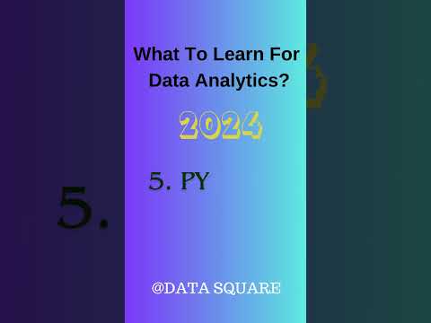 What to Learn for Data Analytics?//DATA SQUARE #dataanalysis