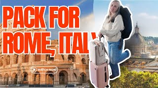Pack with Me for Rome, Italy | Packing Tips + Travel Essentials