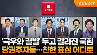 '극우와 결별' 두고 갈라진 국힘 당권주자들…친한 표심 어디로 / 연합뉴스TV (YonhapnewsTV)