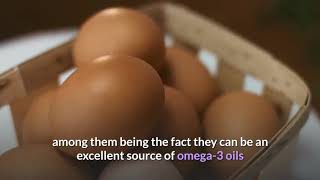 For Better Health: Eggs are excellent source of Omega 3 oils.