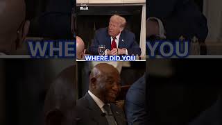 Awkward moment Trump praises Liberian president for speaking 'such good English'