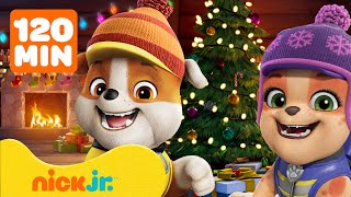 Rubble e Sua Turma | Rubble Constrói Brinquedos e Resgates de Inverno! com Charger, Wheeler e Mix