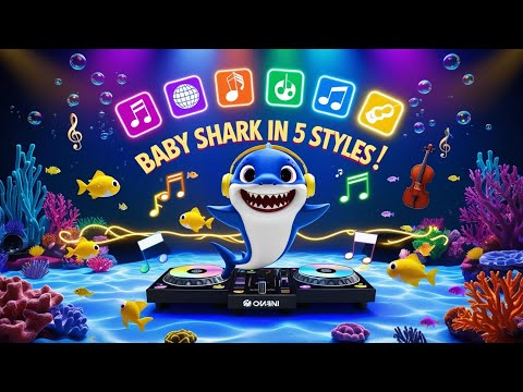 Mix- TOP5 Baby Shark Songs for Kids | Dance, Sing, and Enjoy! 🦈✨