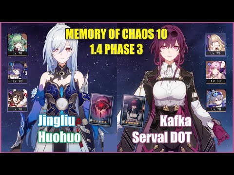 Jingliu Huohuo & Kafka Serval Memory of Chaos 10 | Honkai Star Rail 1.5