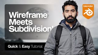 How to display the subdivision surface modifier in the wireframe  | Blender tutorial for beginners