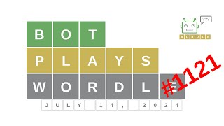 Jul 14, 2024 - Bot plays Wordle #1121 - How to guess today's word? Answer, hints, solution