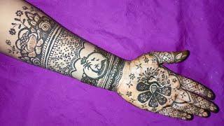 beautiful flower front hand mehendi design step by step #peacockmehndi#fronthandmehendi#mehendiart