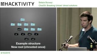 Balázs Bucsay – Chw00t: Breaking Unices' chroot solutions