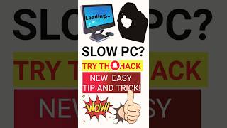 How to Speed Up a Slow Computer | Speed up pc by this trick 👌😎 #slowpc