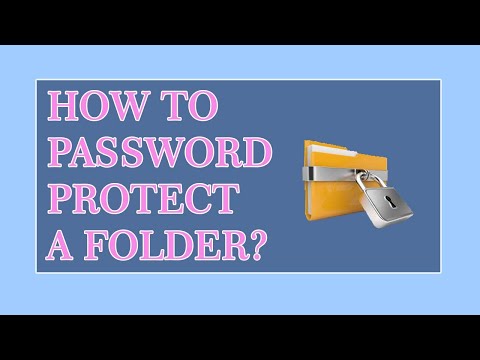 How to password protect a folder?? | Lock Folder | TechZonia
