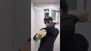 Opening soju in Korea be like☺️☺️ #korea #korean #koreanguy #koreanculture
