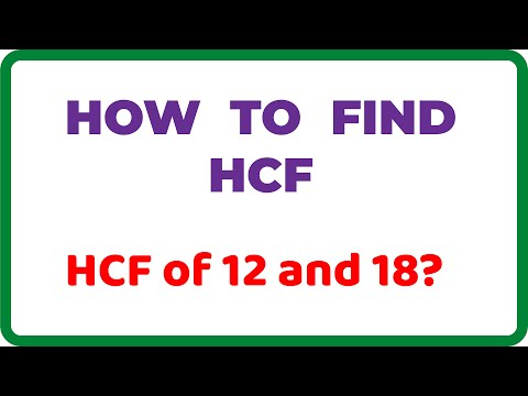 How to Find HIGHEST COMMON FACTOR