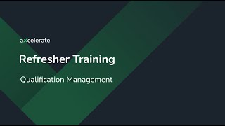 Qualification Management - 2 of 13