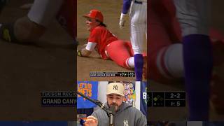 Third baseman’s foot was in the right place at the right time, a breakdown #softball #sports