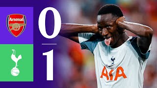 Pape Sarr scores from HALFWAY! 😱 | Arsenal 0-1 Spurs | North London Derby in Hong Kong 🇭🇰