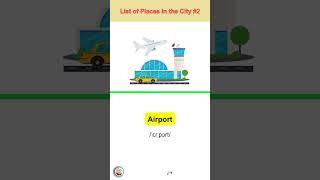 List of Places in the City Part 2 #vocabulary #english