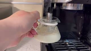 How to make capuchin with machine ( Delongi BCO 421)