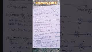 geometry important points 👉/angles made by a transversal line/ PART 5 #ncertmath #geometry