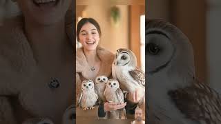#owlfamily #owlsbeauty #wildbirds #forestbirds #friendlybirds 🌴🌲🕊🕊