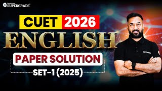 CUET 2025 English Language Set 1 Paper Solved ✍🏻| PYQs & Detailed Solutions for CUET 2026 Prep 📚