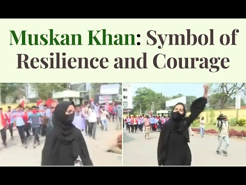 Muskan Khan Hijabi Girl | Karnataka Hijab Row | Allah Hu Akbar #shorts #muskankhan #allahhuakbar