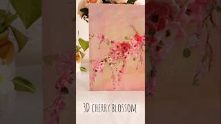 cherry blossom 3d on cardboard #aesthetic #pinterestaesthetic #handmade #craft #walldecor