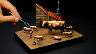 How to Make a Barnyard Diorama