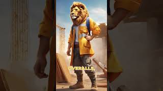 Leo the Lion: Roaring Resilience in Construction #LeoTheLion #ConstructionWork #Resilience #facts