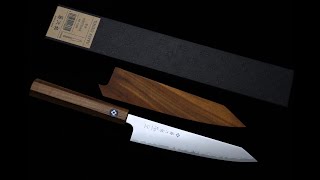 ⚡️藤次郎 烈風 SG-2粉末鋼 劍形小刀 15cm 柚木柄 附柚木磁吸刀鞘 (FD-1360)⚡