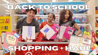 Taking my Cousins Back to School Supplies Shopping | back to school shopping haul