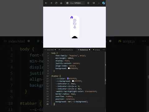Mobile nav bar animation #javascript #coding #frontenddesign #webdevelopment #cssanimation #shorts