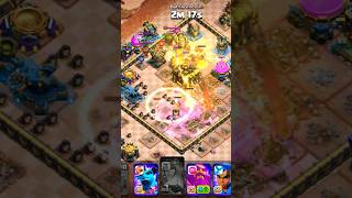 TH17 OP Super Wizard Blimp🔥 | 6 Invisible + 2 Clone Spell Strategy! #clashofclans #shorts
