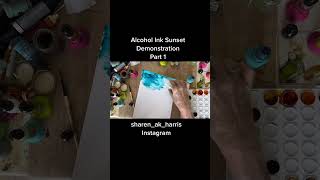 Create Vibrant Sunset Art with Alcohol Inks #alcoholink