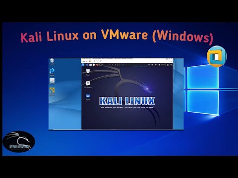 Install Kali Linux as a virtual machine on Windows using VMware.