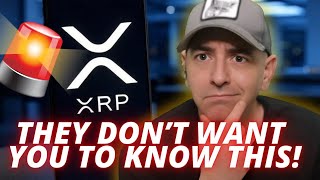 IF YOU HOLD XRP YOU NEED TO WATCH THIS NOW!! THE BANKS DON'T WANT XRP!!!
