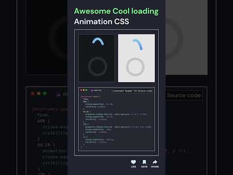 Awesome Loader Animation in html and css 😍 #cssanimation #css #html5 #web #webdesign #frontend