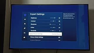 Samsung Tizen Smart TV | Apply Picture Settings Only to Current Source | Tizen OS Smart TV Quick